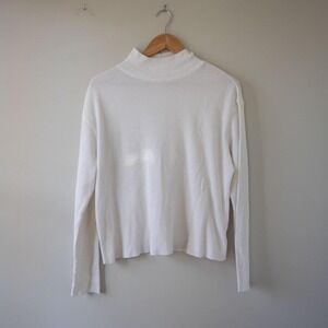 T.La Anthropologie Waffle Knit Long-Sleeve Mockneck